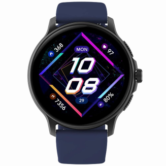 Smartwatch Damski GRAVITY GT12-2 Granatowy Pasek Silikonowy + Czarna Bransoleta - 5