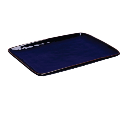  Rose&Tulipani | Concerto Blu Cobalto rectangular plate - Cobalt, 36 x 26.5 cm