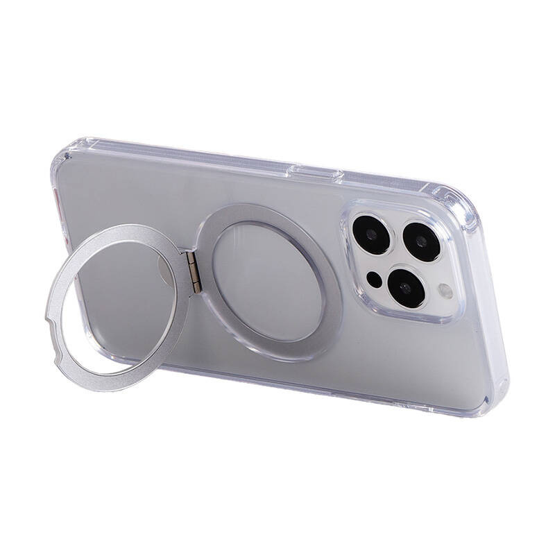 Etui magnetyczne JOYROOM JR-BP004 z uchwytem iPhone 15 Pro Max (przezroczyste)