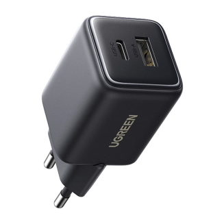  Ugreen X514 USB + USB-C, GaN, 20W Wall Charger (Black) - 2