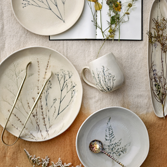 Zestaw porcelany śniadaniowy Bloomingville Bea 12 szt. | SZYBKA WYSYŁKA 24H | BESTSELLER - 2