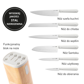 Zestaw noży w bloku BergHOFF Glints Spirit 7 elementów - 6