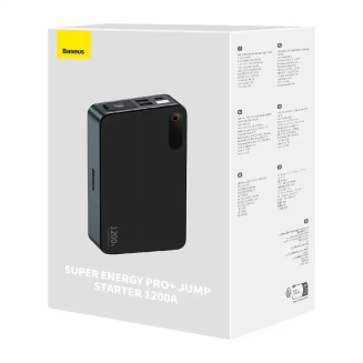 Powerbank/Rozrusznik Baseus Pro+ Car Jump Starter, 12000mAh, 1200A, USB (czarny) - 9