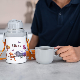 Dziecięcy kubek termiczny Zwilling Thermo Dinos Biały 380 ml - 3