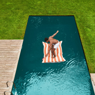 Pufa pływająca Fatboy Floatzac Stripe Orange Creme 180x134 cm - 7