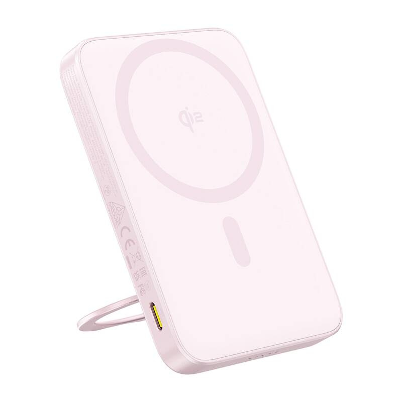 Powerbank Baseus ze stojakiem PicoGo Qi2 5000mAh 20W (różowy)