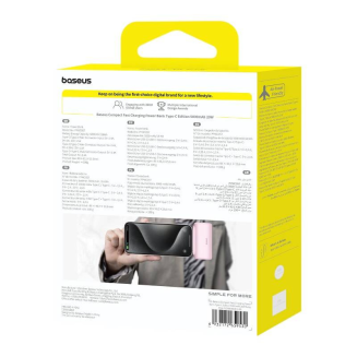 Powerbank Baseus Compact USB-C 5000mAh, 20W (różowy) - 7