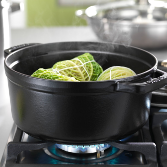 Garnek żeliwny okrągły Staub - 3.8 ltr, Czarny | JESIENNA PROMOCJA - 4
