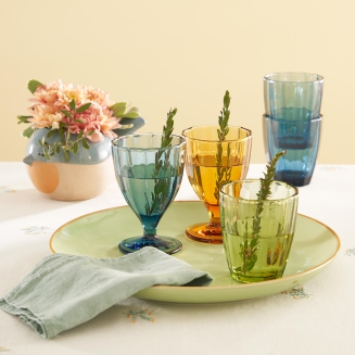  Set of 6 Rose&Tulipani Amami Blue glasses 300 ml - 4