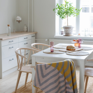 Koc Lapuan Kankurit METSALAMPI rose-grey-ochre 130x200 cm - 2