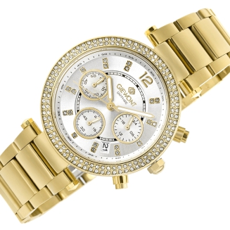 Zegarek Damski Giewont Sapphire Złoto Srebrny GW3380-B2 - 3