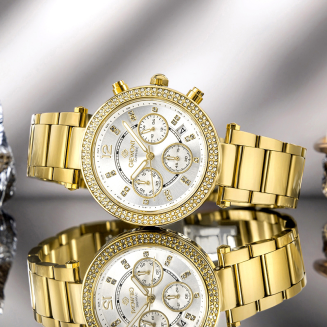 Zegarek Damski Giewont Sapphire Złoto Srebrny GW3380-B2 - 7