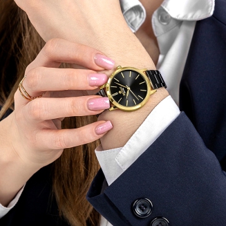 Zegarek Damski Giewont Sapphire Złoto Czarny GW2360-B4 - 4