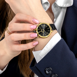 Zegarek Damski Giewont Sapphire Złoto Czarny GW2360-B4 - 4