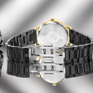 Zegarek Damski Giewont Sapphire Złoto Czarny GW2360-B4 - 8