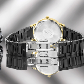 Zegarek Damski Giewont Sapphire Złoto Czarny GW2360-B4 - 8