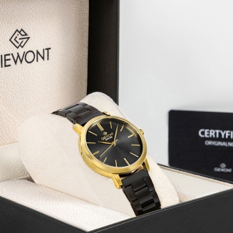 Zegarek Damski Giewont Sapphire Złoto Czarny GW2360-B4 - 9