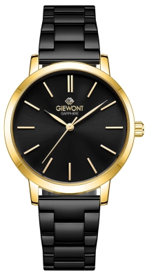 Zegarek Damski Giewont Sapphire Złoto Czarny GW2360-B4