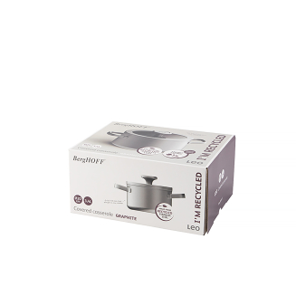 Garnek stalowy z pokrywą BergHOFF Graphite 3.4 l - 6