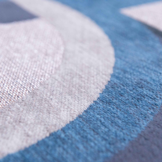 Okrągły dywan Louis de Poortere Nuance Module camel blue - 4