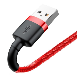Kabel Lightning USB Baseus Cafule 2A 3m (czerwony) - 5