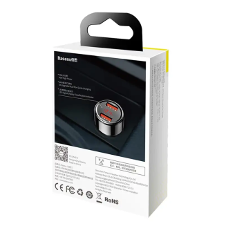 Ładowarka samochodowa Baseus Magic 2x USB QC 3.0 45W (czarna) - 7