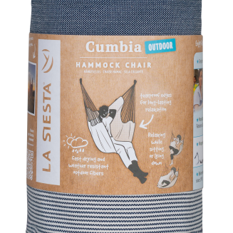 Siedzenie wiszące La Siesta Cumbia Outdoor Sea Salt - 7