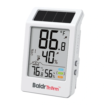 Termohigrometr BALDRTHERM B0707 zasilany energią słoneczną