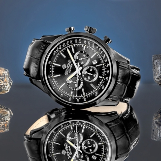 Zegarek Męski Giewont Chronograph Sapphire Czarny GW7650-A4 - 6
