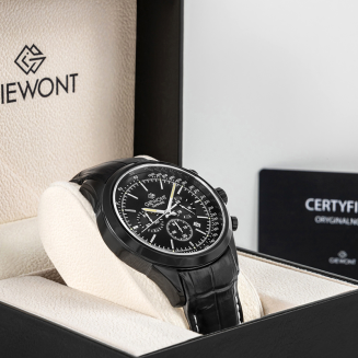 Zegarek Męski Giewont Chronograph Sapphire Czarny GW7650-A4 - 8