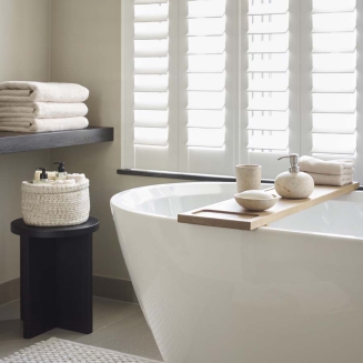  Aquanova Mink Oak L bathtub shelf - 5