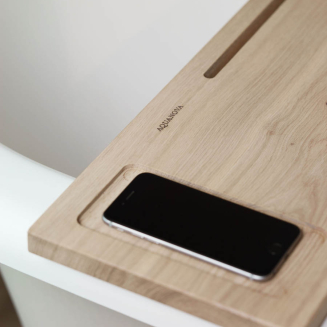  Aquanova Mink Oak L bathtub shelf - 3