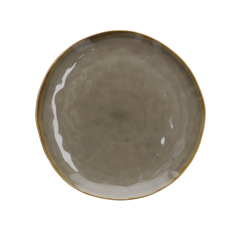 Rose&Tulipani | Zestaw 4 talerzy obiadowych Concerto Grigio Tortora - Szaro-brązowy, 27 cm