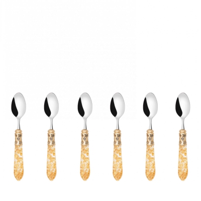 Komplet 6 łyżeczek do kawy Casa Bugatti Aladdin Gold/Gold
