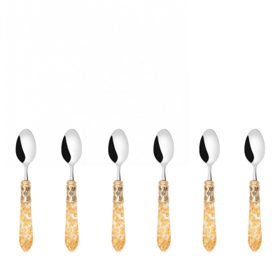 Komplet 6 łyżeczek do kawy Casa Bugatti Aladdin Gold/Gold