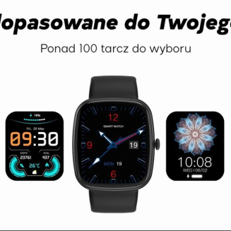 Smartwatch Damski GRAVITY GT18-7 Beżowy Pasek Silikonowy + Czarny Pasek - 15