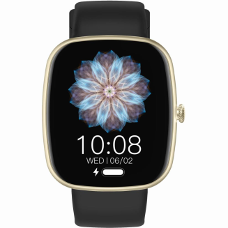 Smartwatch Damski GRAVITY GT18-7 Beżowy Pasek Silikonowy + Czarny Pasek - 2