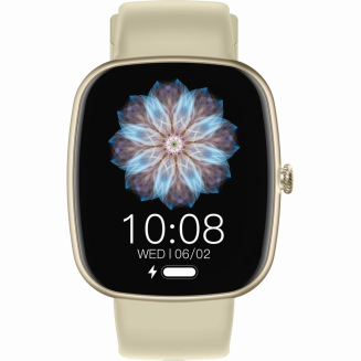 Smartwatch Damski GRAVITY GT18-7 Beżowy Pasek Silikonowy + Czarny Pasek - 3