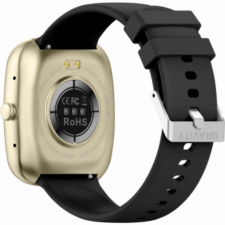 Smartwatch Damski GRAVITY GT18-7 Beżowy Pasek Silikonowy + Czarny Pasek - 8