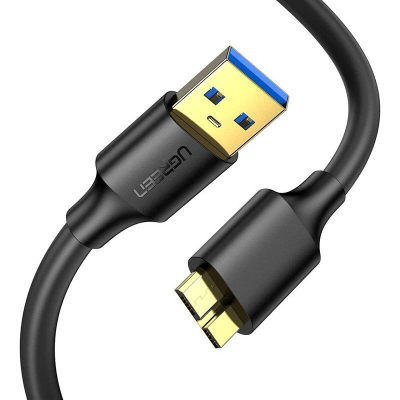 Kabel UGREEN US130 USB-A-micro USB 3.0 0.5m (czarny)