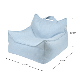 Pufa dziecięca Wigiwama Beanbag Chair OUTDOOR Azure - 2