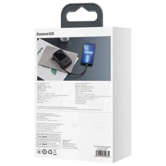 Powerbank BASEUS Qpow Pro 20000mAh 20W z kablem Lightning (czarny) - 7