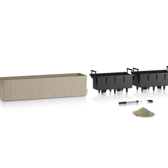 Donica Lechuza Balconera Stone 50 | 80 piaskowy beż - 4