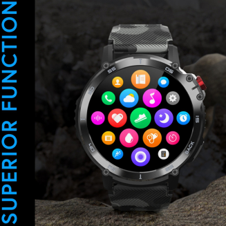 Smartwatch Męski RUBICON RNCF08 Black/Moro SMARUB232 - 11