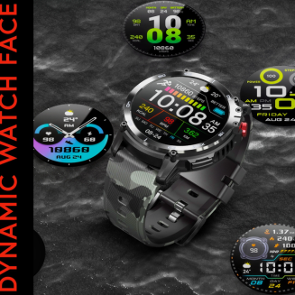 Smartwatch Męski RUBICON RNCF08 Black/Moro SMARUB232 - 7