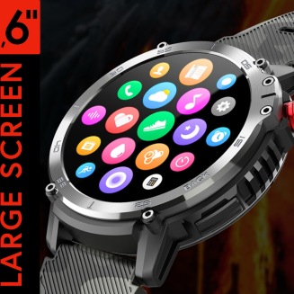 Smartwatch Męski RUBICON RNCF08 Black/Moro SMARUB232 - 8