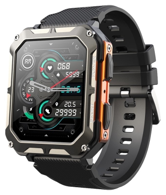 Smartwatch Męski Rubicon RNCF27 BLACK/ORANGE