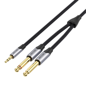 Kabel audio mini jack 3.5mm do 2x jack 6.35mm męski Vention BARHK 8m - 3