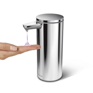 Dozownik bezdotykowy z akumulatorem Simplehuman 266 ml stal z połyskiem - 2