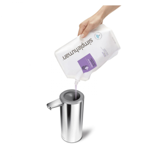 Dozownik bezdotykowy z akumulatorem Simplehuman 266 ml stal z połyskiem - 4